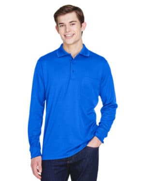 88192P adult pinnacle performance long-sleeve piqu polo with pocket