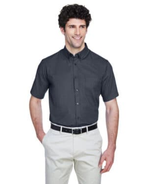 Core365 88194 men's optimum short-sleeve twill shirt