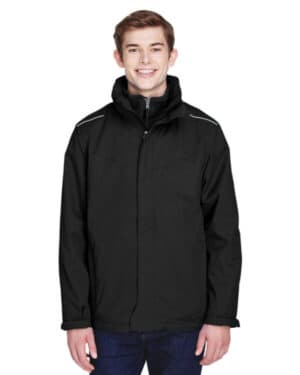 BLACK 88205 men's region 3-in-1 jacket with fleece liner