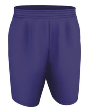 PURPLE/ GOLD Alleson athletic A205BY youth blank game shorts
