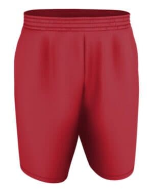 RED/ WHITE Alleson athletic A205BY youth blank game shorts