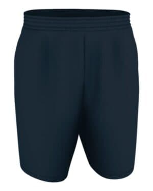 NAVY/ WHITE Alleson athletic A205BY youth blank game shorts