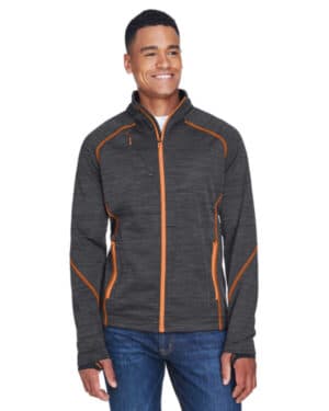 CRBN/ ORNG SODA North end 88697 men's flux mlange bonded fleece jacket