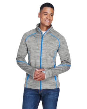 North end 88697 men's flux mlange bonded fleece jacket