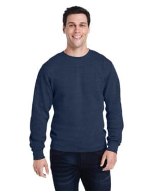 J america 8870JA adult triblend crewneck sweatshirt