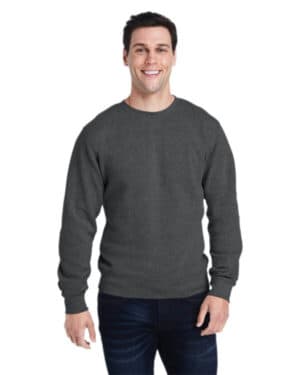 J america 8870JA adult triblend crewneck sweatshirt