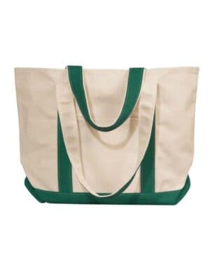 NATURAL/ FOR GRN 8871 windward large cotton canvas classic boat tote