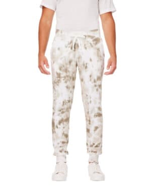 J america 8884JA adult tie dye fleece jogger