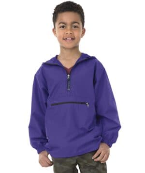Charles river 8904CR youth pack-n-go pullover