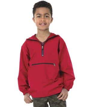 RED Charles river 8904CR youth pack-n-go pullover