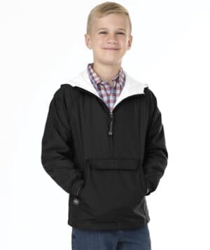 Charles river 8905CR youth classic solid pullover