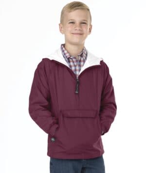 MAROON Charles river 8905CR youth classic solid pullover