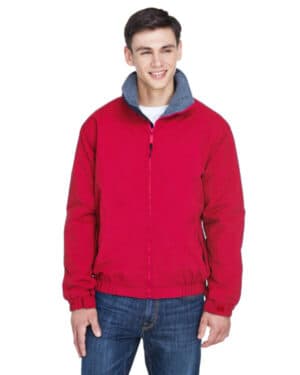 RED/ CHARCOAL Ultraclub 8921 adult adventure all-weather jacket