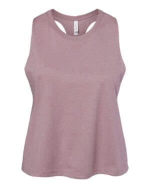 HEATHER ORCHID Bella canvas 6682 women's racerback crop tank