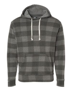 SMOKE TRIBLEND BUFFALO J america 8871 triblend fleece hooded sweatshirt
