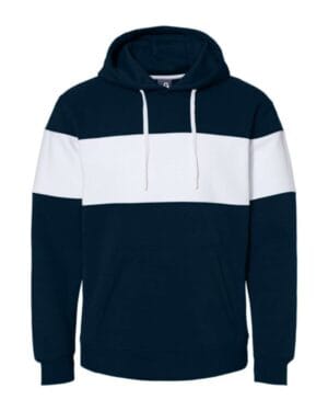 NAVY 8644 varsity fleece colorblocked hooded sweatshirt