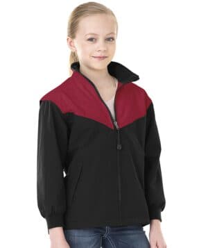 BLACK/RED Charles river 8971CR youth championship jacket