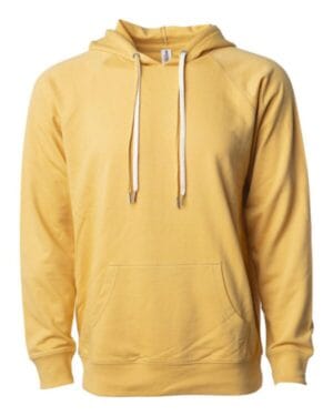 HARVEST GOLD SS1000 icon unisex lightweight loopback terry hooded sweatshirt