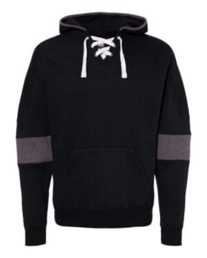 8832 sport lace colorblocked fleece hooded sweatshirt