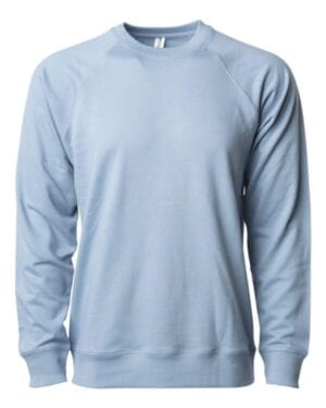 MISTY BLUE SS1000C icon unisex lightweight loopback terry crewneck sweatshirt