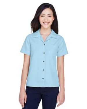 ISLAND BLUE Ultraclub 8981 ladies' cabana breeze camp shirt