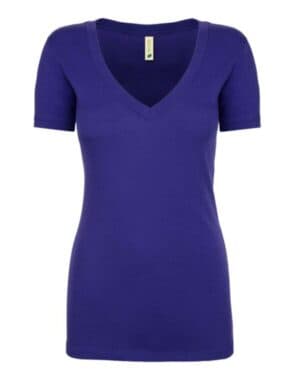 HEATHER SAPPHIRE Next level 4240 women's eco performance v-neck t-shirt