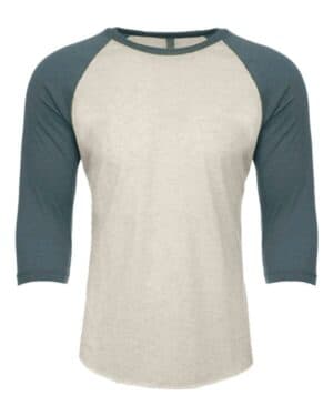 INDIGO/ SILK Next level 6251 cvc three-quarter sleeve raglan t-shirt
