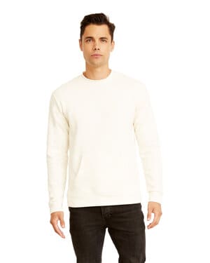 WHITE Next level apparel 9001 unisex santa cruz pocket sweatshirt