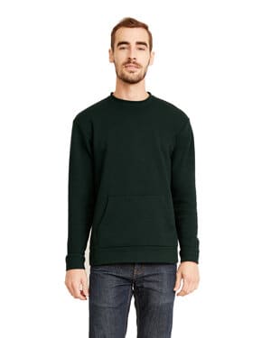 FOREST GREEN Next level apparel 9001 unisex santa cruz pocket sweatshirt
