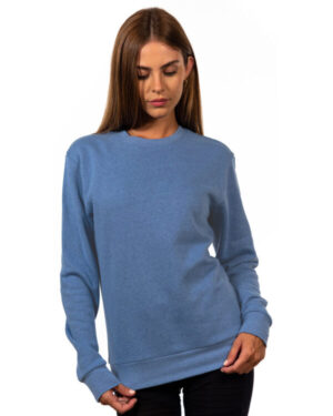 HEATHER BAY BLUE Next level apparel 9002NL unisex pullover pch crewneck sweatshirt