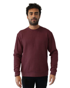 HEATHER MAROON Next level apparel 9002NL unisex malibu pullover sweatshirt
