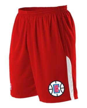 LOS ANGELES CLIPPERS Alleson athletic A205LY youth nba logo'd game shorts