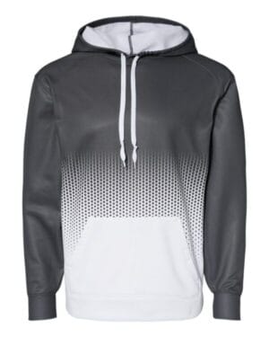 GRAPHITE Badger 1404 hex 20 hooded sweatshirt