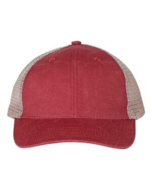 RED/ TEA Outdoor cap PNY100M ponytail mesh-back cap
