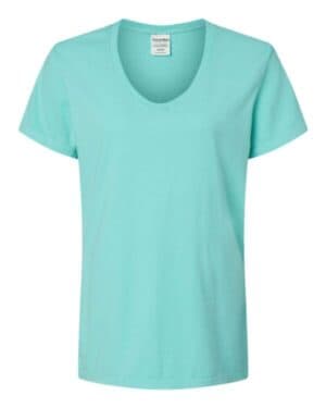 MINT Comfortwash by hanes GDH125 garment-dyed women's v-neck t-shirt