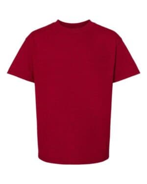 RED PEPPER HEATHER Hanes 5480 essential-t youth t-shirt