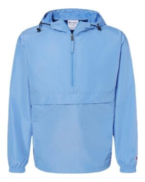 LIGHT BLUE Champion CO200 packable quarter-zip jacket