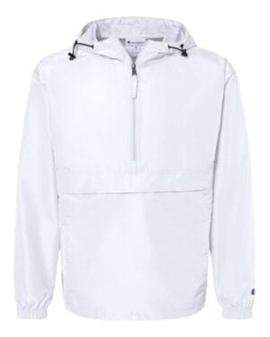 WHITE Champion CO200 packable quarter-zip jacket