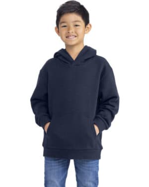 MIDNIGHT NAVY Next level apparel 9113 youth fleece pullover hooded sweatshirt