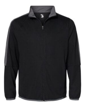BLACK/ GRAPHITE Badger 7721 blitz outer-core jacket