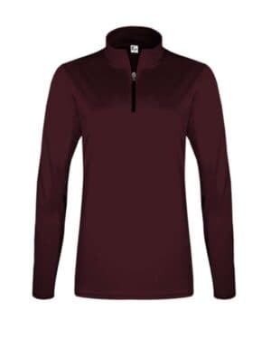 MAROON C2 sport 5602 women's quarter-zip pullover