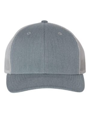 HEATHER GREY/ LIGHT GREY Richardson 112 adjustable snapback trucker cap