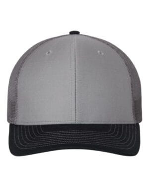 GREY/ CHARCOAL/ NAVY Richardson 112 adjustable snapback trucker cap