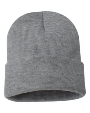 DARK HEATHER GREY Sportsman SP12 12 solid cuffed beanie
