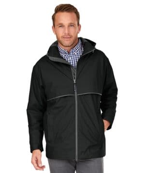 BLACK Charles river 9199CR men's new englander rain jacket