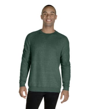 91MR adult snow heather french terry crewneck sweatshirt