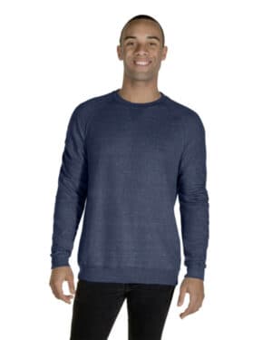 91MR adult snow heather french terry crewneck sweatshirt