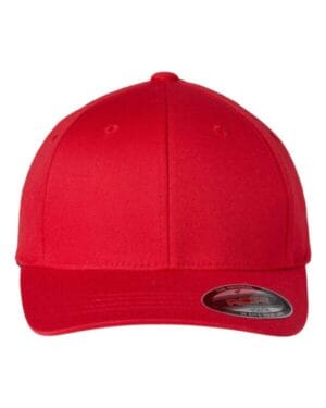 RED Flexfit 6277Y youth cotton blend cap