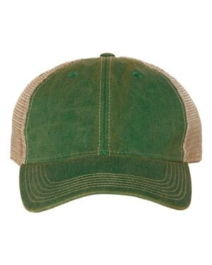 KELLY GREEN/ KHAKI Legacy OFA old favorite trucker cap