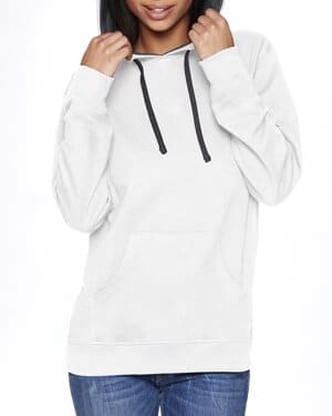 WHT/ HTHR GRAY Next level apparel 9301 unisex french terry pullover hoodie